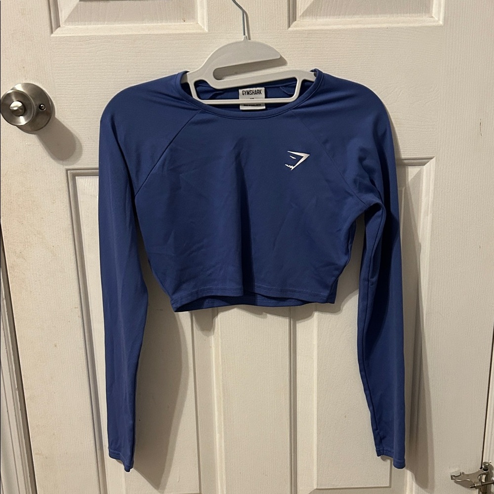 Gymshark Royal Blue Training Long Sleeve Crop Top
Size: XS